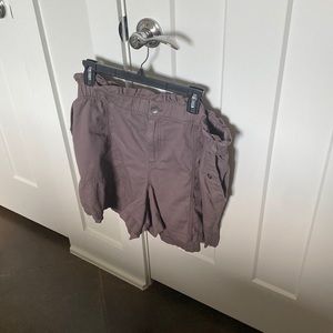 Like new brown utility paper boy shorts.